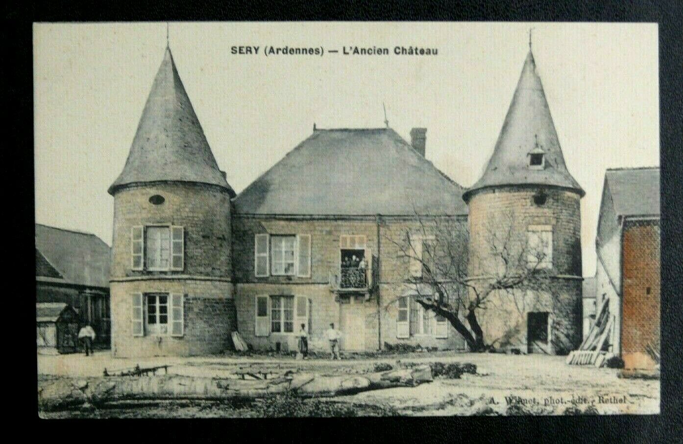 Carte postale ancienne du château de Séry, Ardennes, début du XXe siècle